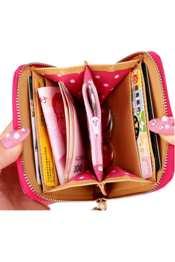 Bifold PU Leather Coin Pouch Wallet