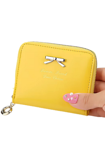 Bifold PU Leather Coin Pouch Wallet