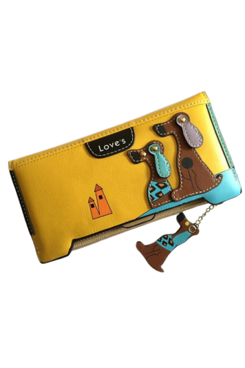 Cartoon Dog Zip Wallet