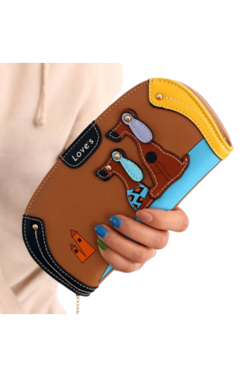 Cartoon Dog Zip Wallet