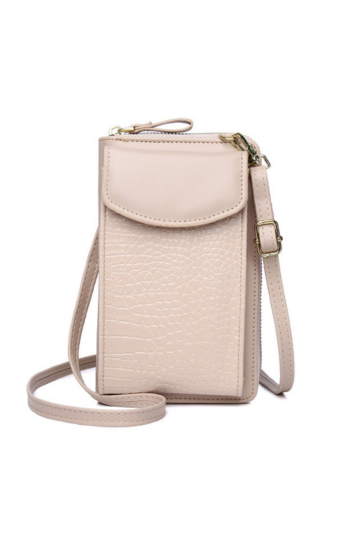 Crocodile Print PU Leather Mobile Phone Bag Handbag