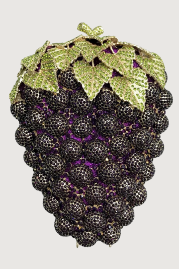 Diamond Crystal Grape Handbag