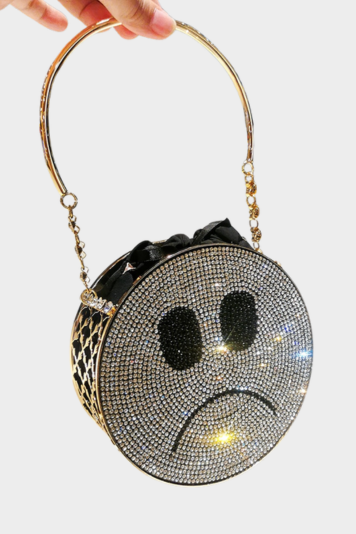 Diamond Emoji Face Handbag