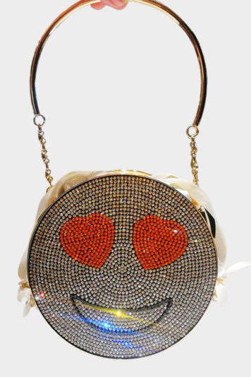 Diamond Emoji Face Handbag