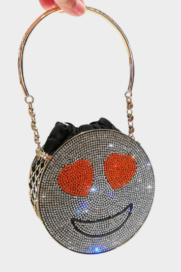 Diamond Emoji Face Handbag