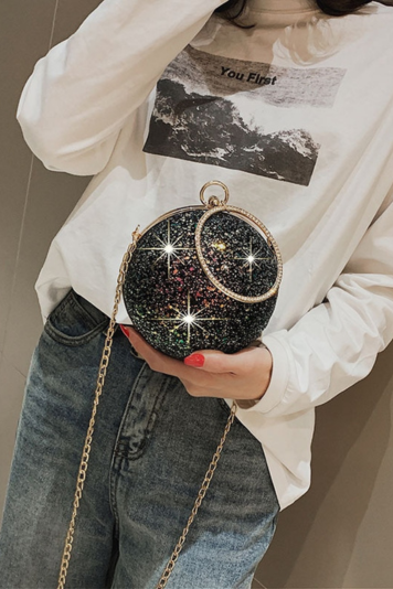 Glitter Crystal Ball Handbag