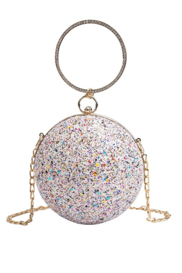 Glitter Crystal Ball Handbag