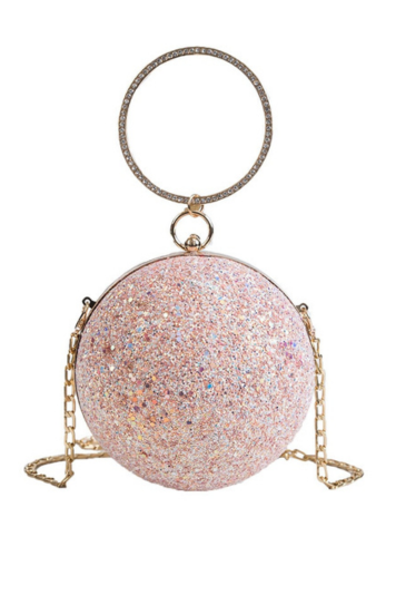 Glitter Crystal Ball Handbag