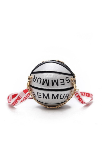 Letter Chain Basketball Bag Handbag