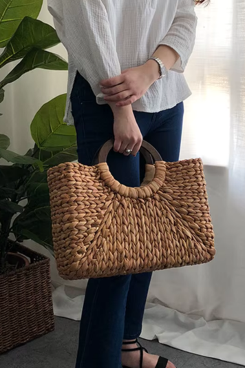 Rattan Bohemian Summer Beach Straw Weave Handbag