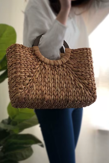 Rattan Bohemian Summer Beach Straw Weave Handbag